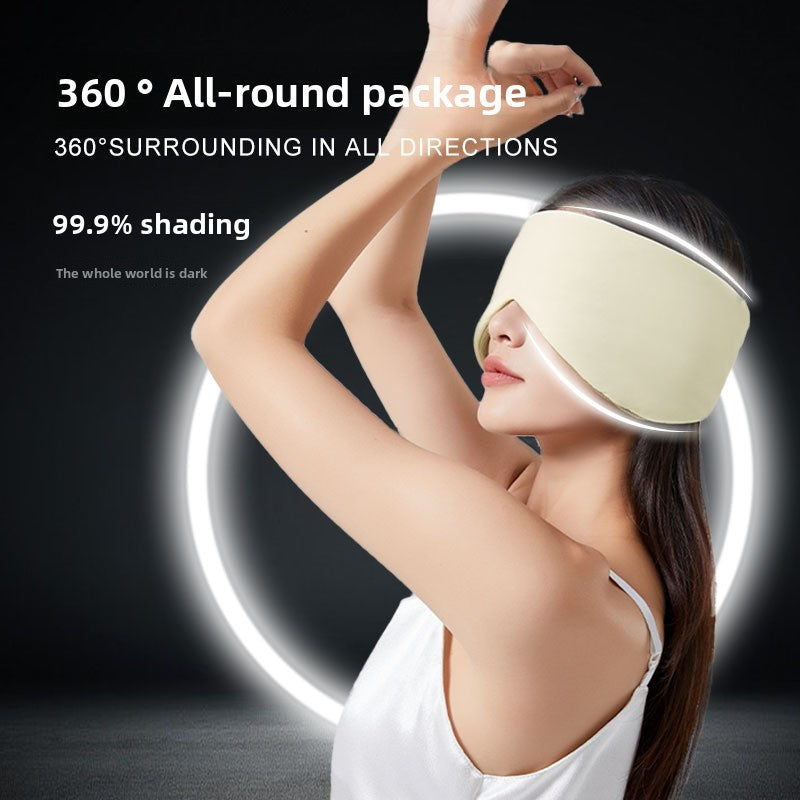 Dual-Temperature Sensation Space Capsule Eye Mask for Sleep, Light Blocking, Office Use, and Travel