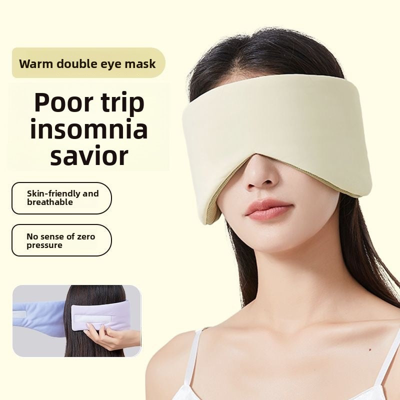 Dual-Temperature Sensation Space Capsule Eye Mask for Sleep, Light Blocking, Office Use, and Travel
