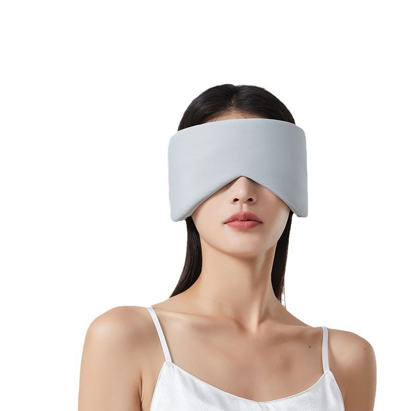Dual-Temperature Sensation Space Capsule Eye Mask for Sleep, Light Blocking, Office Use, and Travel