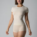 Cotton Crop Top and Shorts Set